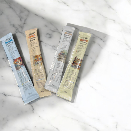 طعمهای موجود:شیر،پنیر،بوقلمون،مرغ،بیف