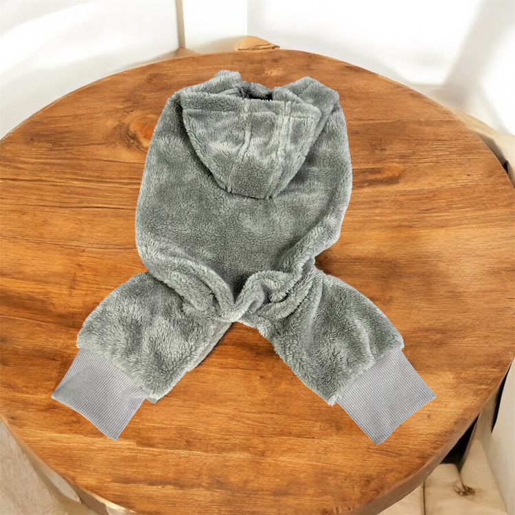 Velvet Hooded Jumpsuit for Dogs & Cats