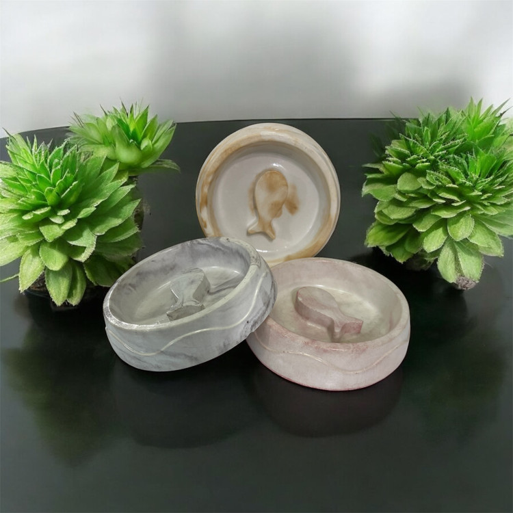 Ceramic Slow Feeding Bowl –Fish Shape