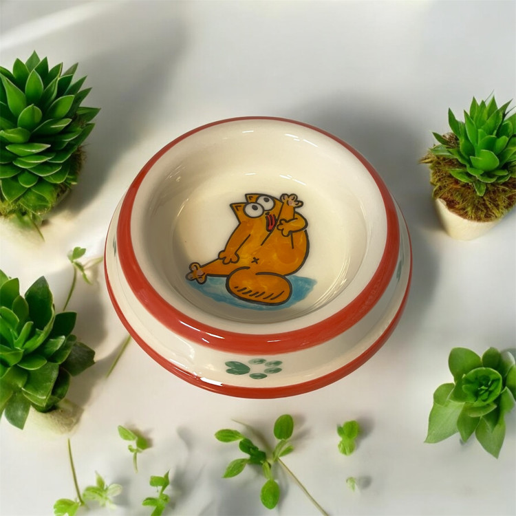 Garfield Ceramic Food and Water Bowl for Cats