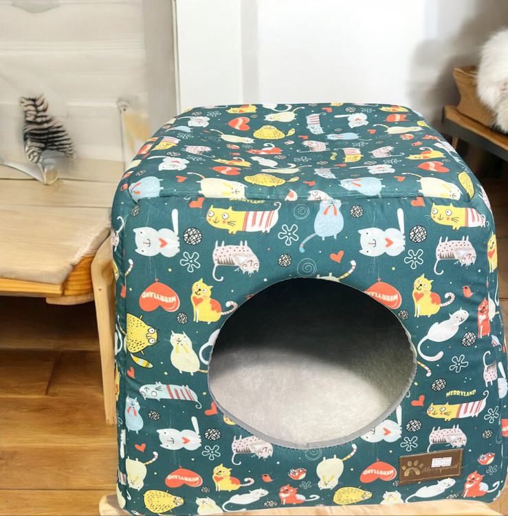 Velvet 3-in-1 Pet Bed Suite for Small Dogs and Cats