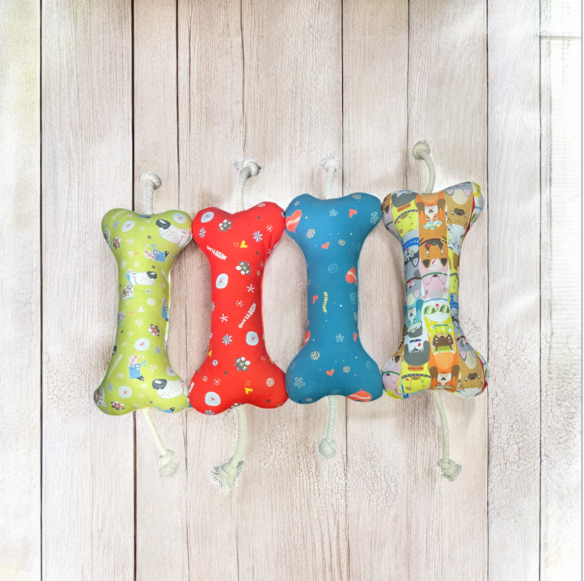 (Plush Bone Toy for Dogs of All Breeds)