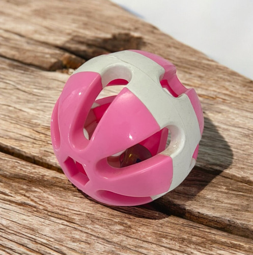 Durable Plastic Bell Toy Ball for Pets | Dog & Cat