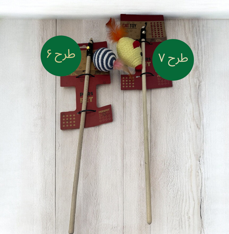 Cat Teaser Wand with Hanging Toy