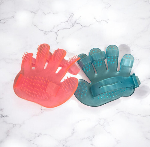 Latex Glove Bath Brush for Pets