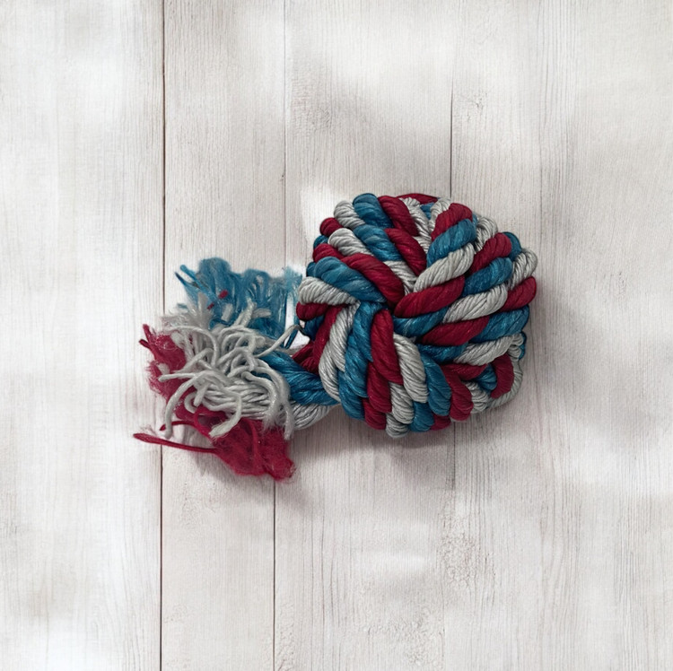 Colorful Cotton Rope Ball Toy for Dogs
