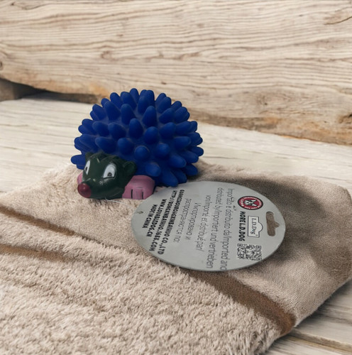 Squeaky Hedgehog Dental Dog Toy
