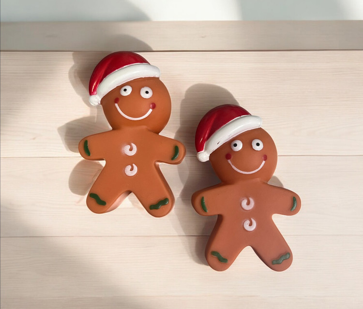 Christmas Cookie Latex Squeaky Toy for Dogs and Cats