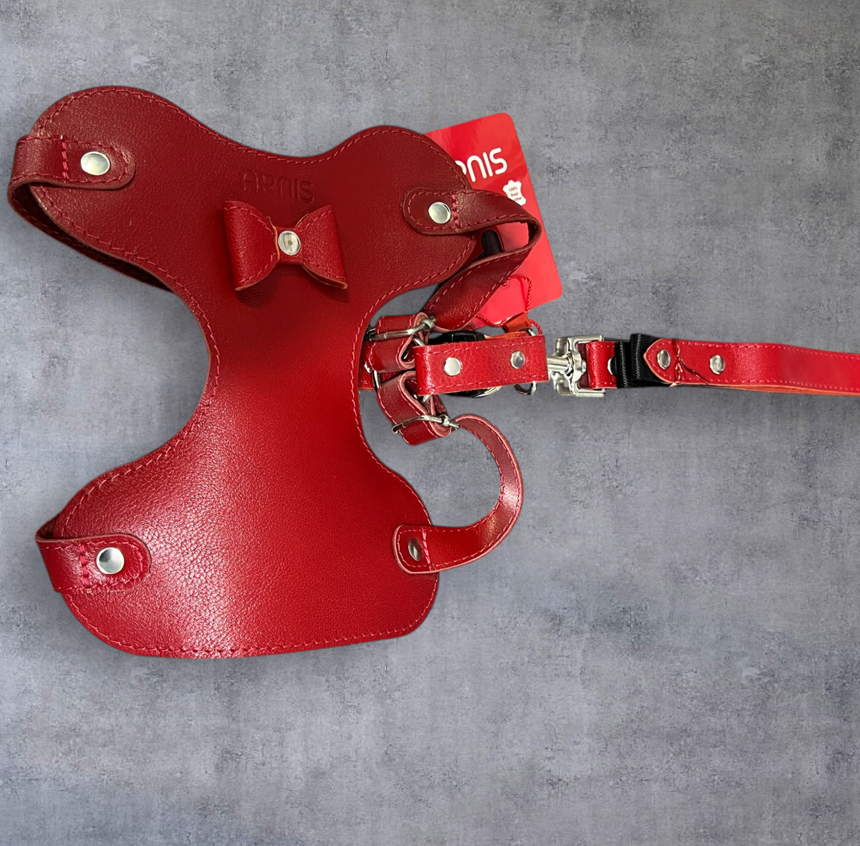 Genuine Leather Body Harness for Small Dogs