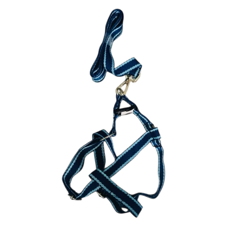 Striped Canvas Body Harness for Dogs