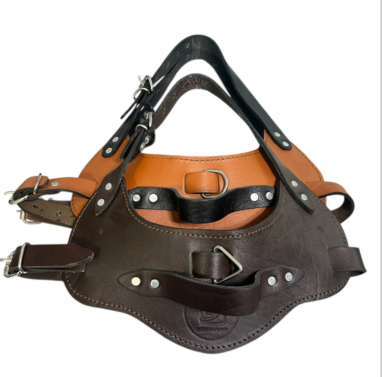 Genuine Leather Harness for Large Breed Dogs