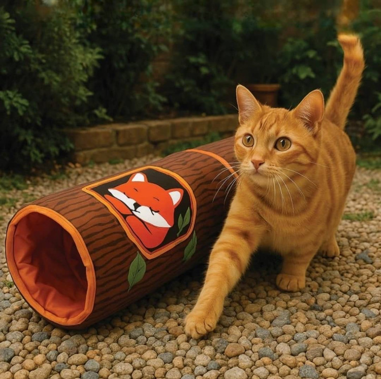 اسباب بازی تونل تک کانال مخصوص گربه