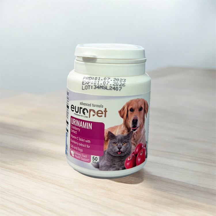 Europet UrinaMin Tablets for Cats & Dogs