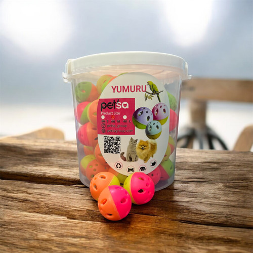 Two-Color Bell Ball Cat Toy