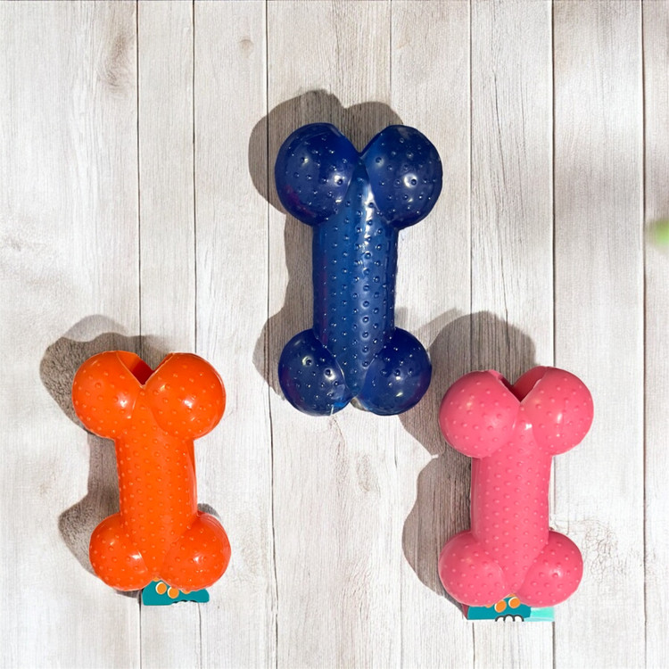 Dog Dental Chew & Treat Dispensing Bone Toy (Small Breeds)