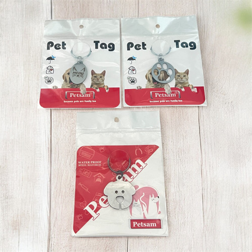 Silver Engraved Pet ID Tag for Dogs & Cats