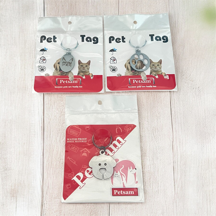 Silver Engraved Pet ID Tag for Dogs & Cats