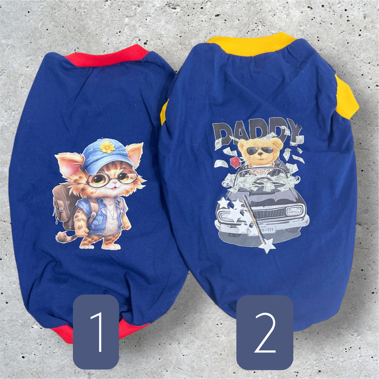 Cotton Sleeveless T-Shirt for Small Breed Dogs