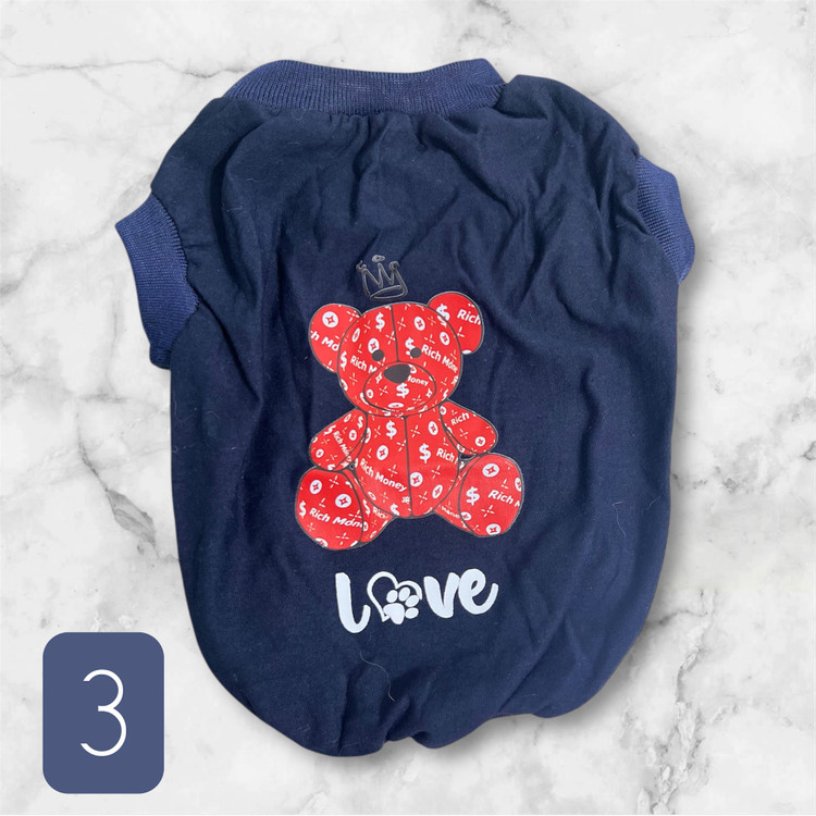 Cotton Sleeveless T-Shirt for Small Breed Dog