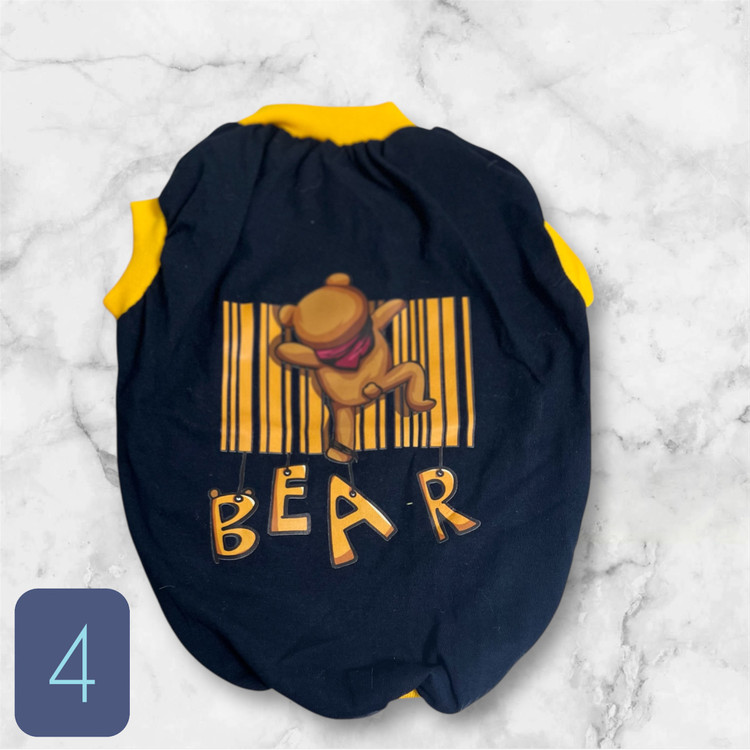 Cotton Sleeveless T-Shirt for Small Breed Dog