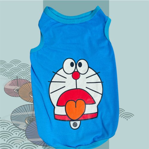 لباس حلقه آستین نخ پنبه طرح پیکیمون مخصوص سگ