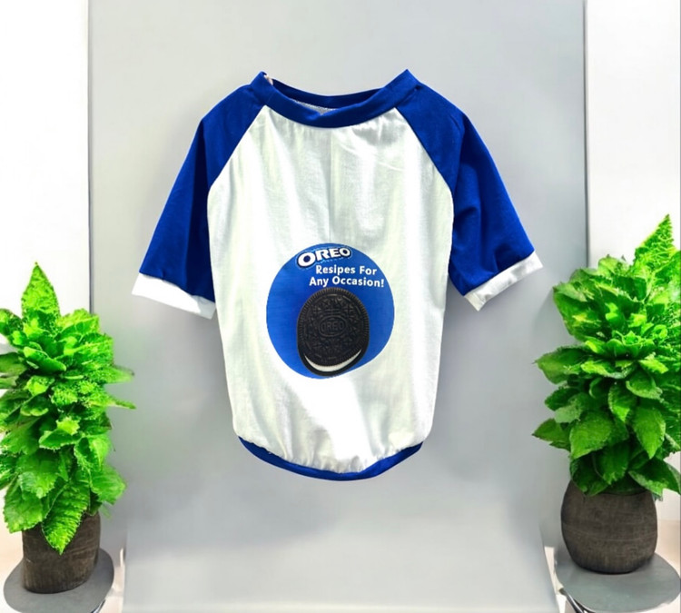 OREO Printed Cotton Dog T-Shirt