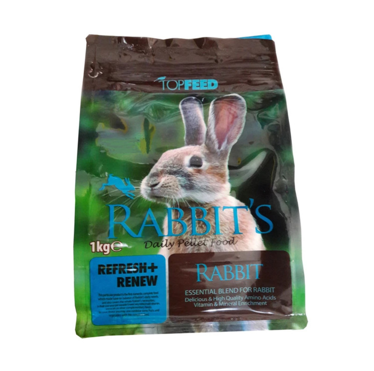 Top feed rabbit’s daily pellet food