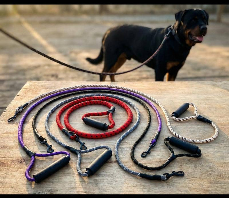 Heavy Duty Rope Dog Leash with Padded Handle